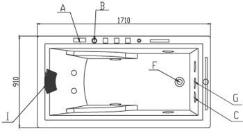 EAGO Whirlpool mit TV AM192ET rechts | 171x91 | ET-Serie - 5