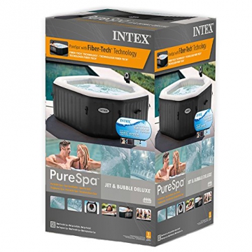 Intex 28454 Pure SPA 79 Zoll Octagon - Bubble, Jet und Salzwassersystem - 3