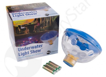 MemoryStar Unterwasserlichtshow mit 4 LED 70055 - Abschaltautomatik - Unterwasserlicht Poollicht - 7 verschiedene Lichtshows - INKL. BATTERIEN - DEUTSCHE MARKE - 4