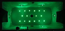 Whirlpool Badewanne Villa Eugenie II LED Sondermodell alle Düsen beleuchtet - 5
