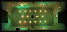 Whirlpool Badewanne Villa Eugenie II LED Sondermodell alle Düsen beleuchtet - 6