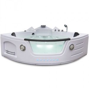 Whirlpool Badewanne 2 Personen Luxus Eckewanne Jacuzzi Heizung - 1